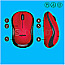 Logitech M220 Silent Wireless Mouse red