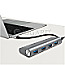 LogiLink UA0309 USB-Hub 4x USB-A 3.0 USB-C 3.0 grau