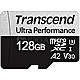 128GB Transcend 340S R160/W125 microSDXC UHS-I U3 A2 Class 10 V30 Kit