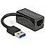 DeLOCK 65903 USB / LAN Adapter USB 3.0 Typ-A -> RJ45 Gigabit LAN schwarz