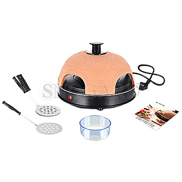 Emerio PO-115985 Pizzarette Pizza Ofen schwarz/terrakotta