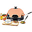 Emerio PO-115984 Pizzarette Pizza Ofen schwarz/terrakotta