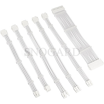 Kolink Core Adept Braided Cable Extension Kit White