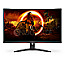 80cm (31.5") AOC G2 C32G2ZE/BK VA Full-HD Gaming 240Hz FreeSync Curved