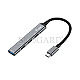 Equip 128961 4 Port USB Hub 3x USB 2.0+USB-C 3.0 Aluminium