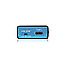 ICY BOX IB-G1826MF-C31 M.2 SSD Case USB-C 3.1 Aluminium RGB extern