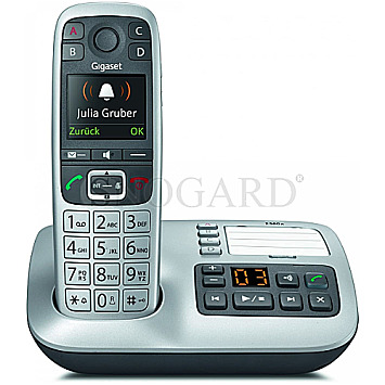 Gigaset E560A DECT Analogtelefon (schnurlos) platin int.