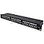 Intellinet 720861 24 Port CAT6a Patchpanel FTP 1HE schwarz