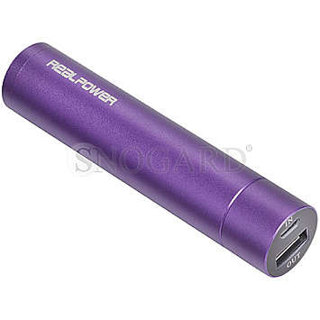 RealPower PB2000 PowerBank Alu purple