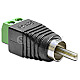 DeLOCK 65417 RCA Cinchstecker -> Terminalblock 2pin Adapter