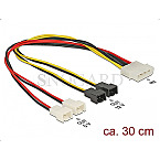 DeLOCK 83343 Power Molex 4pin Stecker -> 4x 2pin Stecker 30cm