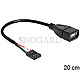 DeLOCK 83291 Pinheader 4 Pin Buchse -> USB-A Buchse 20cm