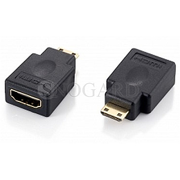 Equip 118914 miniHDMI Typ-C -> HDMI Typ-A Adapter Stecker/Buchse schwarz