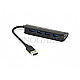 Conceptronic C4PUSB3 4 Port USB-A 3.0 Hub schwarz