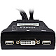 Inter-Tech 88887188 LS-21DA KVM Switch DVI / USB 2 Port Full-HD schwarz