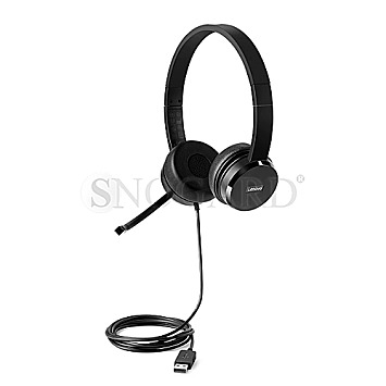 Lenovo 4XD0X88524 100 Stereo USB On-Ear Headset schwarz