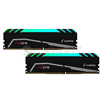32GB Mushkin MLA4C360GKKP16GX2 Redline Lumina RGB DDR4-3600 Kit schwarz