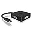 ICY BOX IB-DK1104-C 4in1 USB-C/DP -> HDMI/DP/ DVI-D/VGA Adapter schwarz