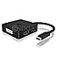 ICY BOX IB-DK1104-C 4in1 USB-C/DP -> HDMI/DP/ DVI-D/VGA Adapter schwarz