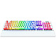 SPC Gear GK650K Omnis Onyx White Pudding Edition LEDs RGB Kailh BLUE USB