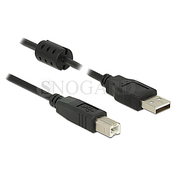 DeLOCK 84894 USB 2.0 Typ-A Stecker -> USB 2.0 Typ-B Stecker 50cm schwarz