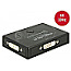 DeLOCK 18751 DVI Splitter / Umschalter Box 2-Port 2x In/1x Out schwarz