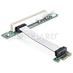 DeLOCK 41856 Riser Card PCIe x1 auf PCI 32bit 5V mit flexiblem Kabel 9cm