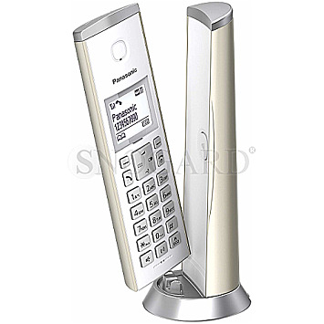 Panasonic KX-TGK220GB Design Analog / DECT Telefon + AB champagner