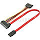 Lindy 33384 SATA Daten/Power Kombikabel 7pol. und 15pol. an 22pol. 50cm