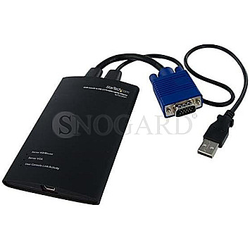 StarTech NOTECONS01 KVM Console Adapter VGA/PS/2+USB schwarz