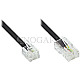 Good Connections TZM-10 DSL Modem Kabel RJ11 Stecker an RJ45 Stecker 10m schwarz