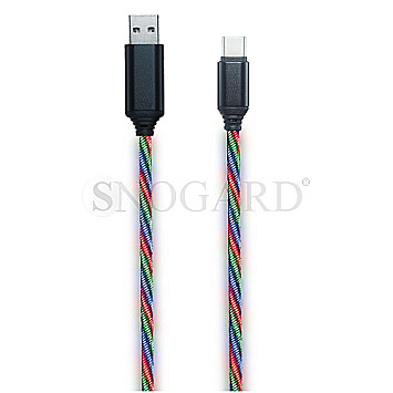 2GO Cable USB-C Datenkabel & Ladekabel Tricolor 1m