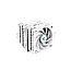 Deepcool R-AK620-WHNNMT-G-1 AK620 WH Heatpipe Dual Tower Cooler white