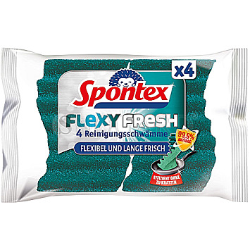 Spontex 19470309 Flexy Fresh Reinigungsschwamm 4er Pack