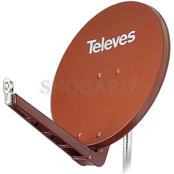 Televes QSD75 Aluminium Sat-Reflektor ziegelrot