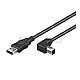 Goobay 93016 Hi-Speed USB 2.0 Typ-A / USB 2.0 Typ-B 50cm gewinkelt schwarz