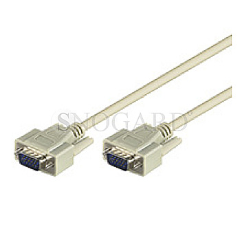 Goobay 68310 VGA 2x 15pol. D-Sub Stecker 2m beige