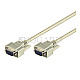 Goobay 68310 VGA 2x 15pol. D-Sub Stecker 2m beige