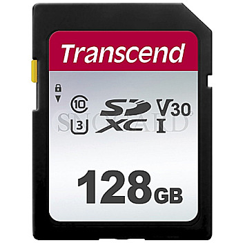 128GB Transcend TS128GSDC300S 300S R100/W40 SDXC UHS-I U3 Class 10 V30