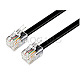 Equip 105104 RJ11 Telefonflachkabel 4P4C 5m schwarz