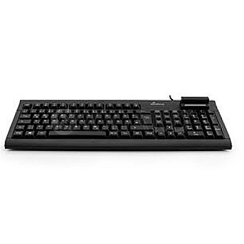 MediaRange MROS115 Tastatur USB 2.0 mit Chipkarten Terminal QWERTZ schwarz