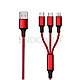 2GO 797150 USB Ladekabel 3in1 USB C/Micro-USB B/Lightning 1.5m rot
