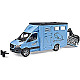 Bruder 02674 Profi-Serie MB Sprinter Tiertransporter mit Pferd