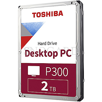 2TB Toshiba HDWD220UZSVA P300 Desktop PC 3.5" SATA 6Gb/s bulk