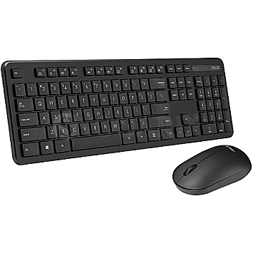 ASUS CW100 Wireless Keyboard + Mouse Set QWERTZ schwarz