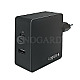 LogiLink PA0213 USB Wall Charger 2 Port USB-A & USB-C 65W PD schwarz