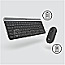 Logitech MK470 Slim Wireless Keyboard and Mouse Combo US QWERTY Layout grau