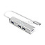 Equip 128958 USB-C Hub 4x USB 3.0 Buchse 15cm Aluminium silber