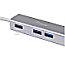 Equip 128958 USB-C Hub 4x USB 3.0 Buchse 15cm Aluminium silber