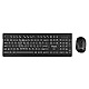 Inca IWS-519 Wireless Tastatur + Maus Multimedia Slim Set QWERTY schwarz